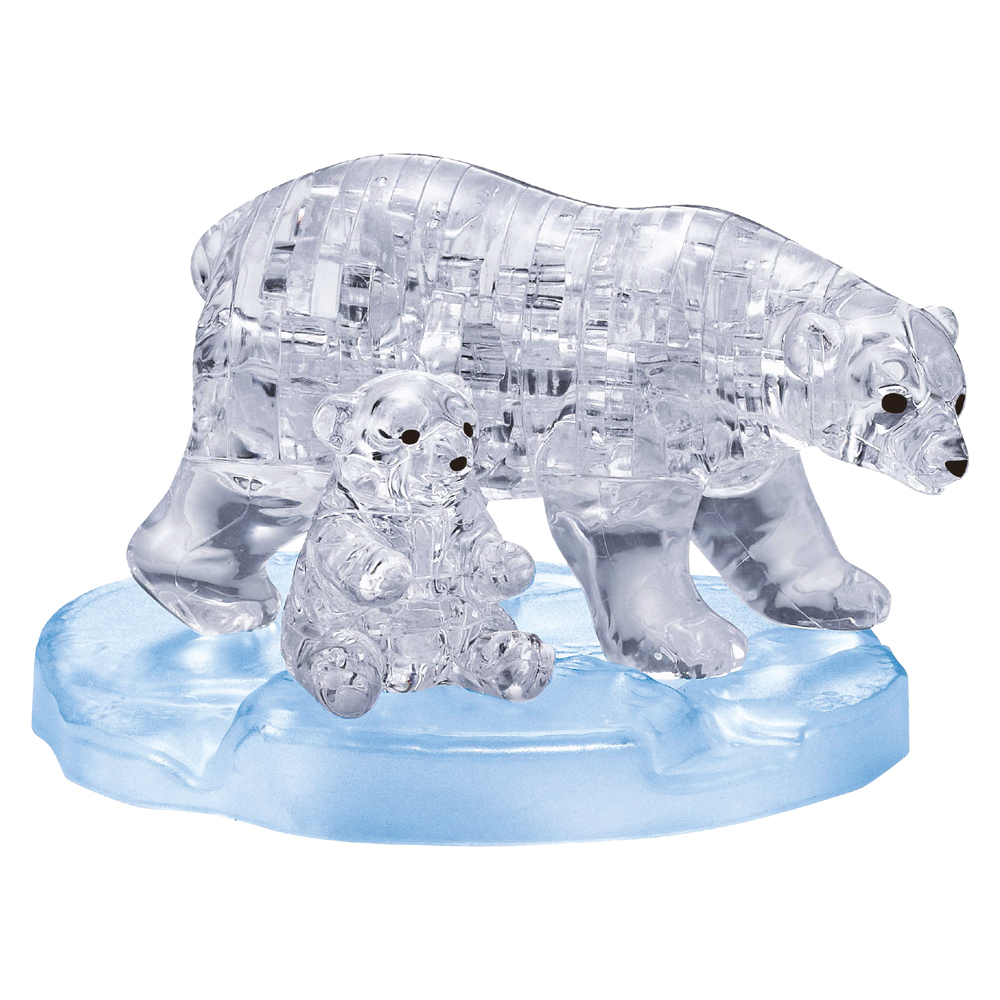 Crystal Puzzle - Eisbärenpaar