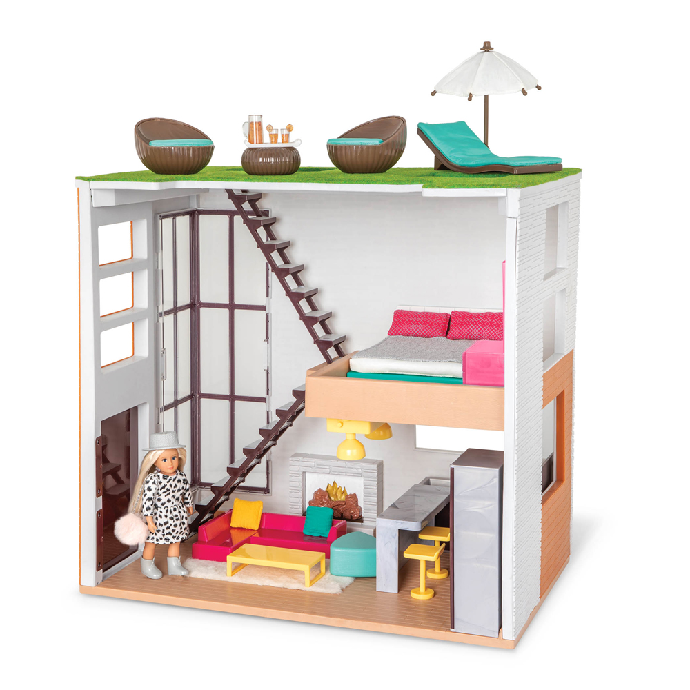LORI Puppenhaus Loft Spiel Set LORI Puppenhaus Loft Spiel Set