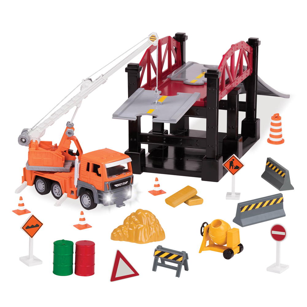 Driven - Construction Baustelle Brücke Spielset