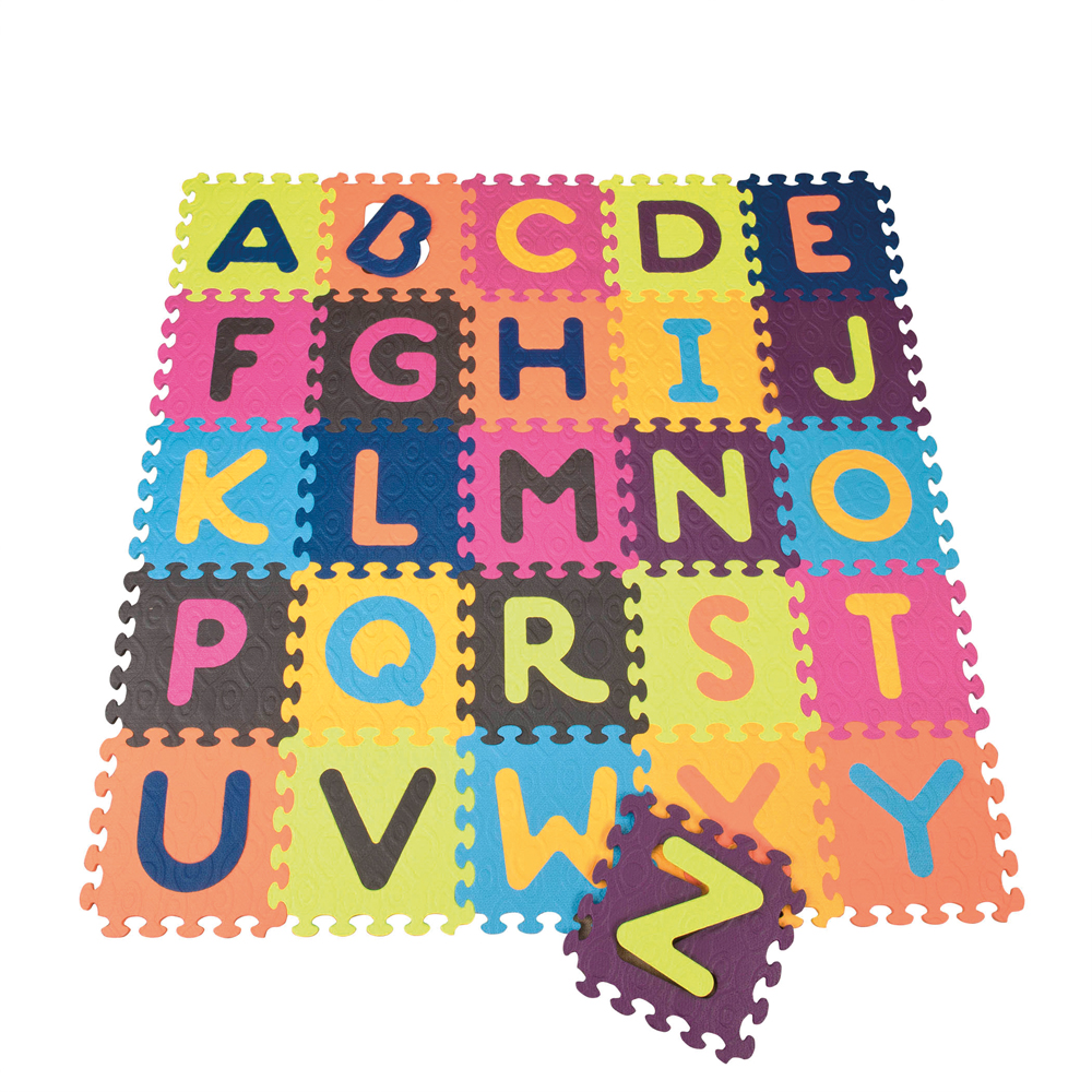B. 26 Alphabet Tiles Buchstaben Puzzlematte