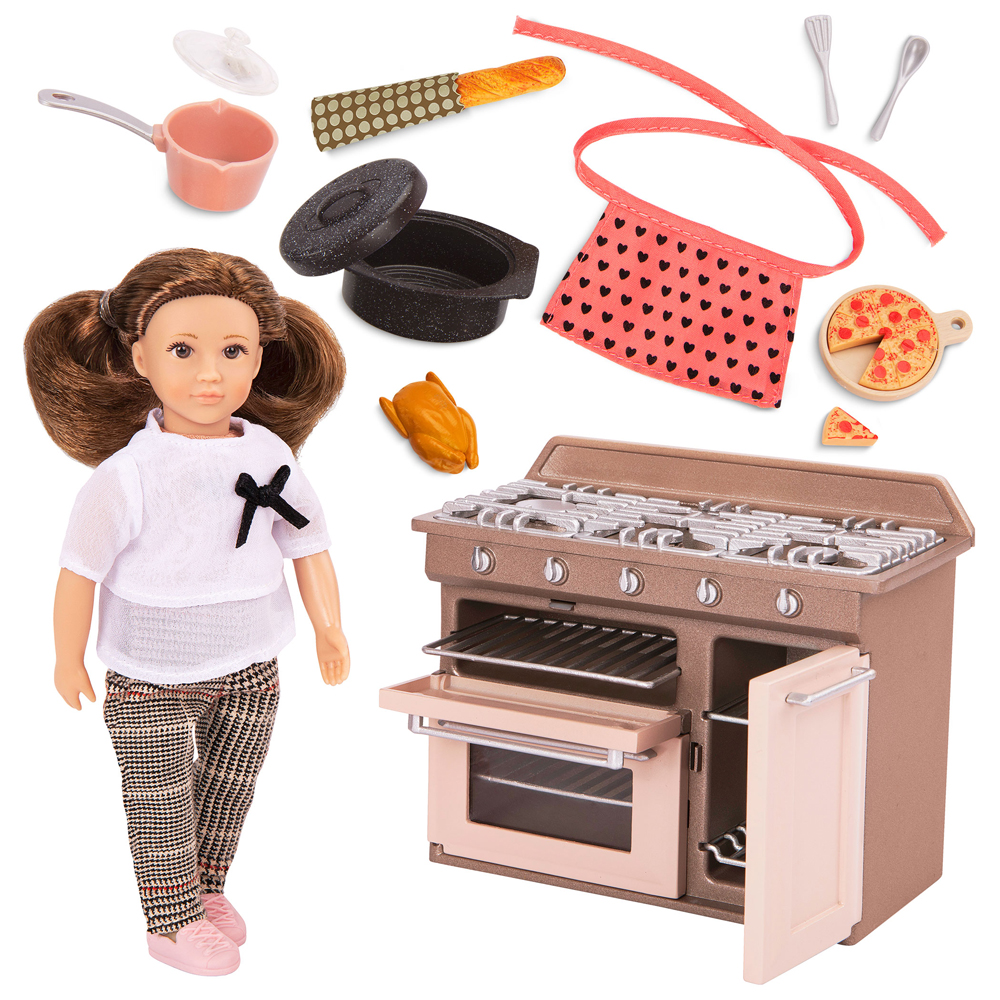 LORI Puppe Cornelia mit Küchen Set