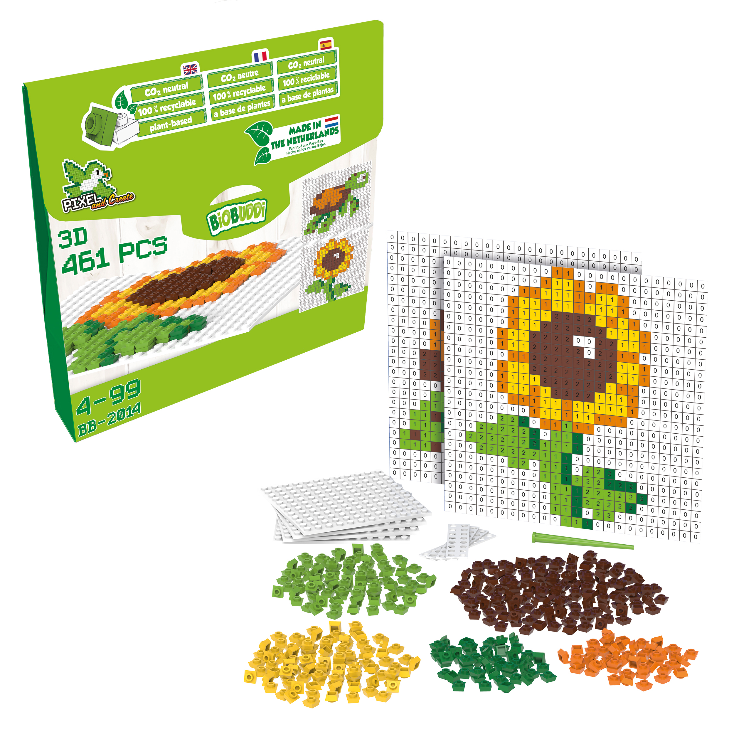 BB - Pixel Blume und Schildkröte