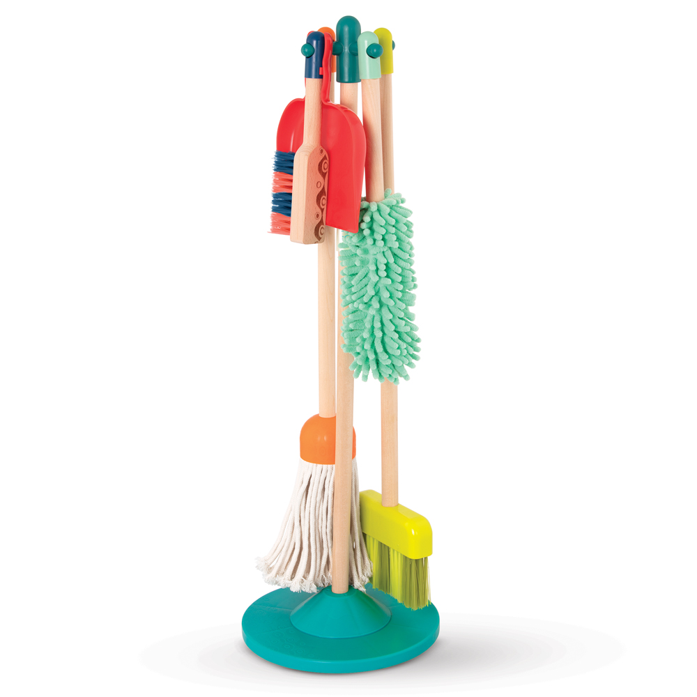 B. Clean 'n' Play - Putz-Set aus Holz
