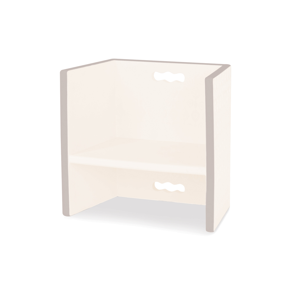 B. Chair Stair - Multifunktionshocker ivory