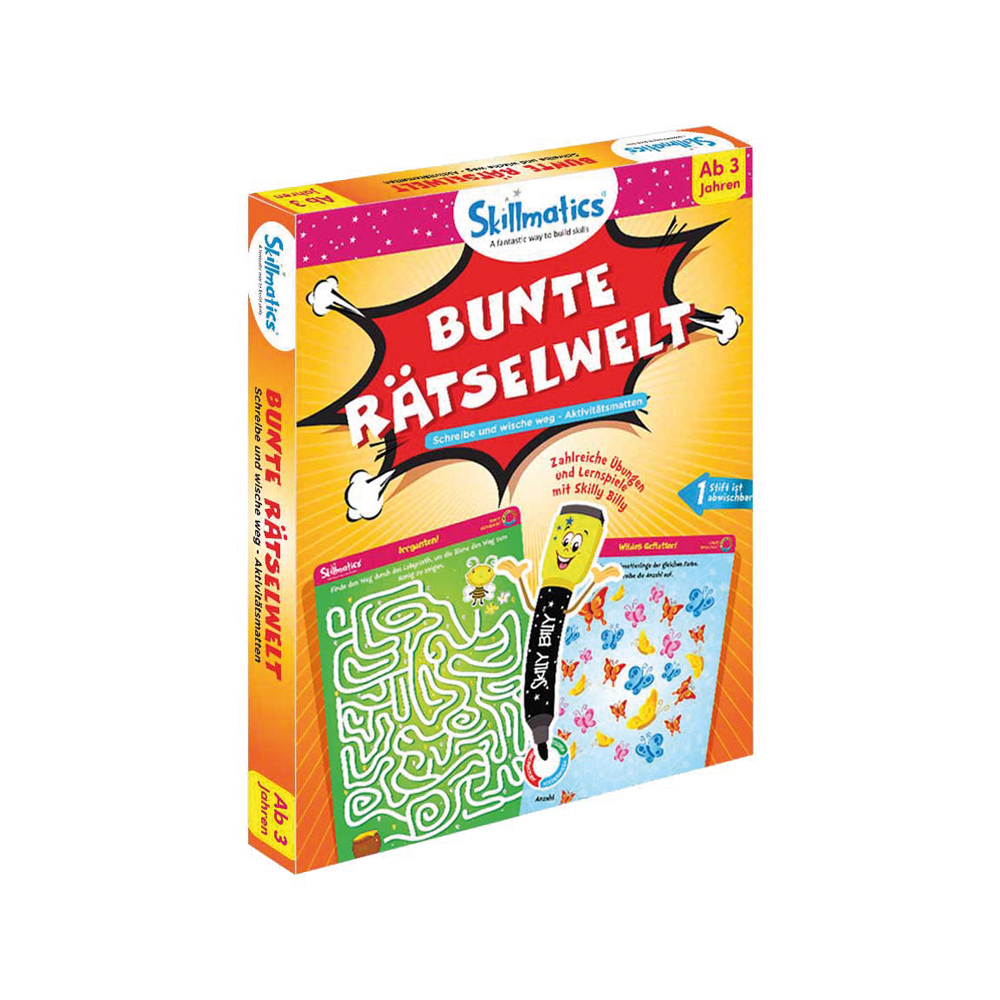 Write and Wipe Kit - Bunte Rätselwelt Write and Wipe Kit - Bunte Rätselwelt